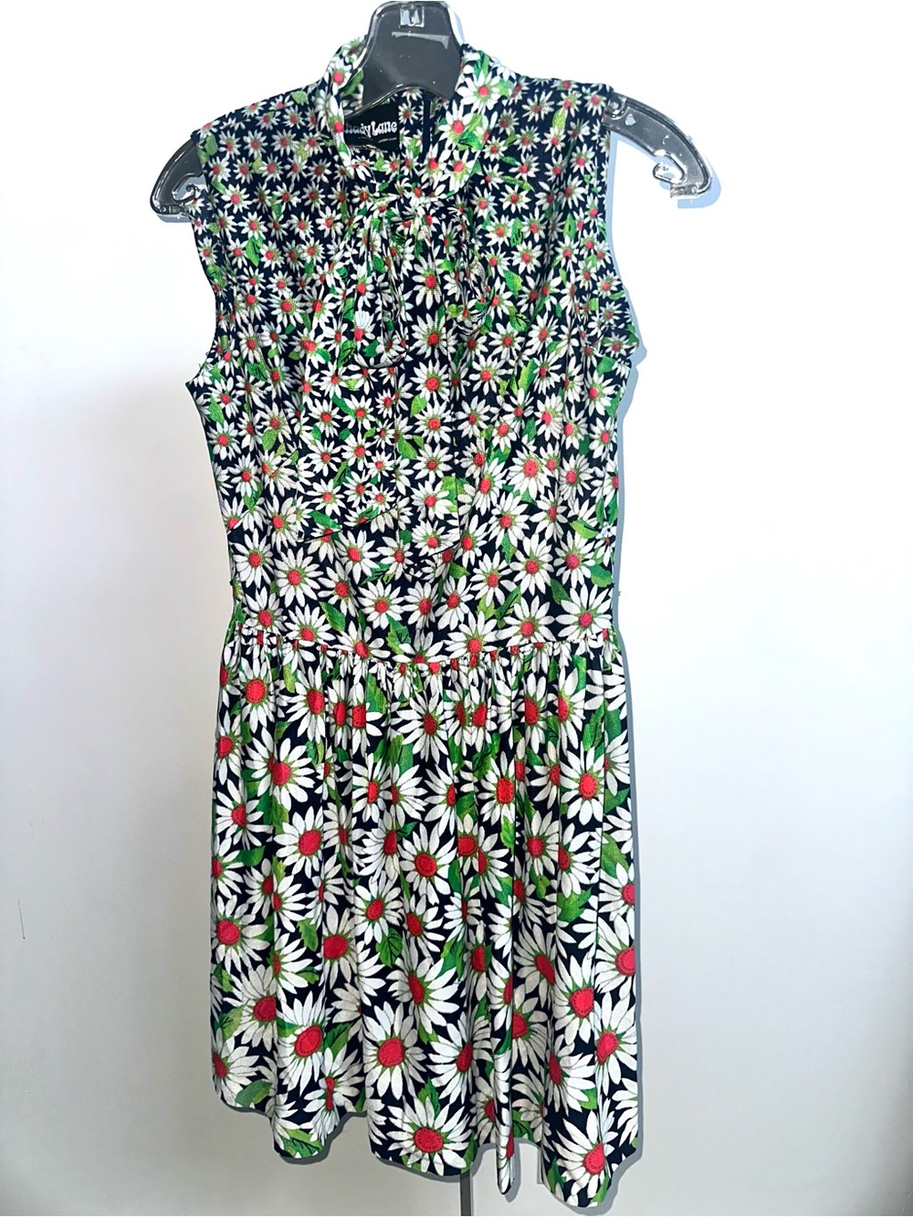 VTG 1960s novelty floral print mini dress